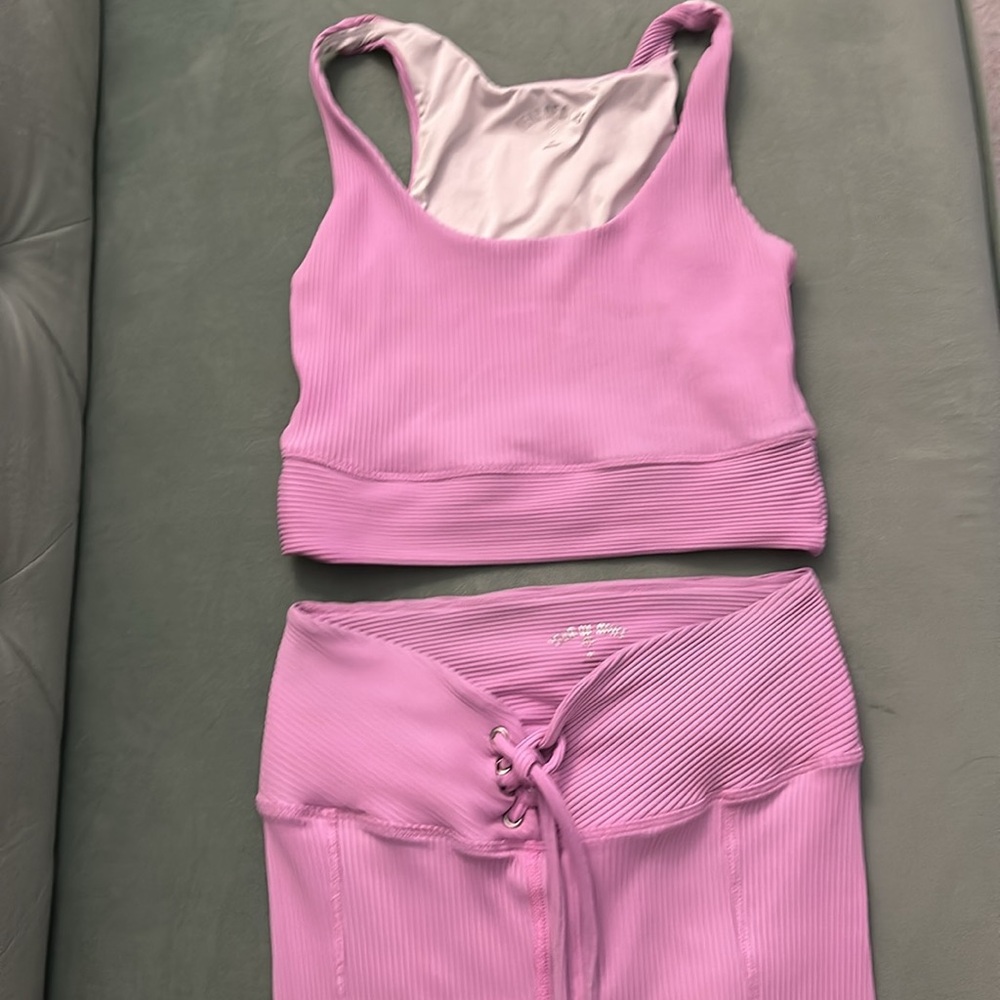 Year of Ours Pink Workout Set